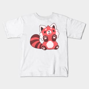 Red panda beans Kids T-Shirt